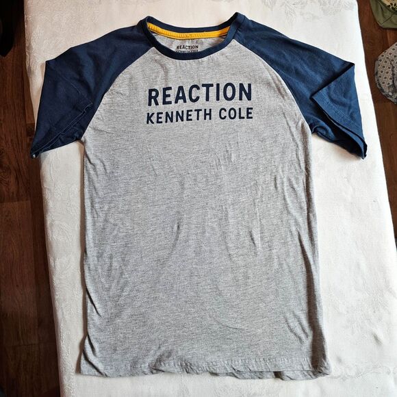 Reaction Kenneth Cole Boys Organic Cotton Baseball Style T-Shirt sz 14-16Y - Picture 1 of 7